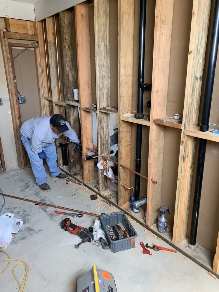 Commercial rough-in plumbing for Gas Line Repair in Waimea